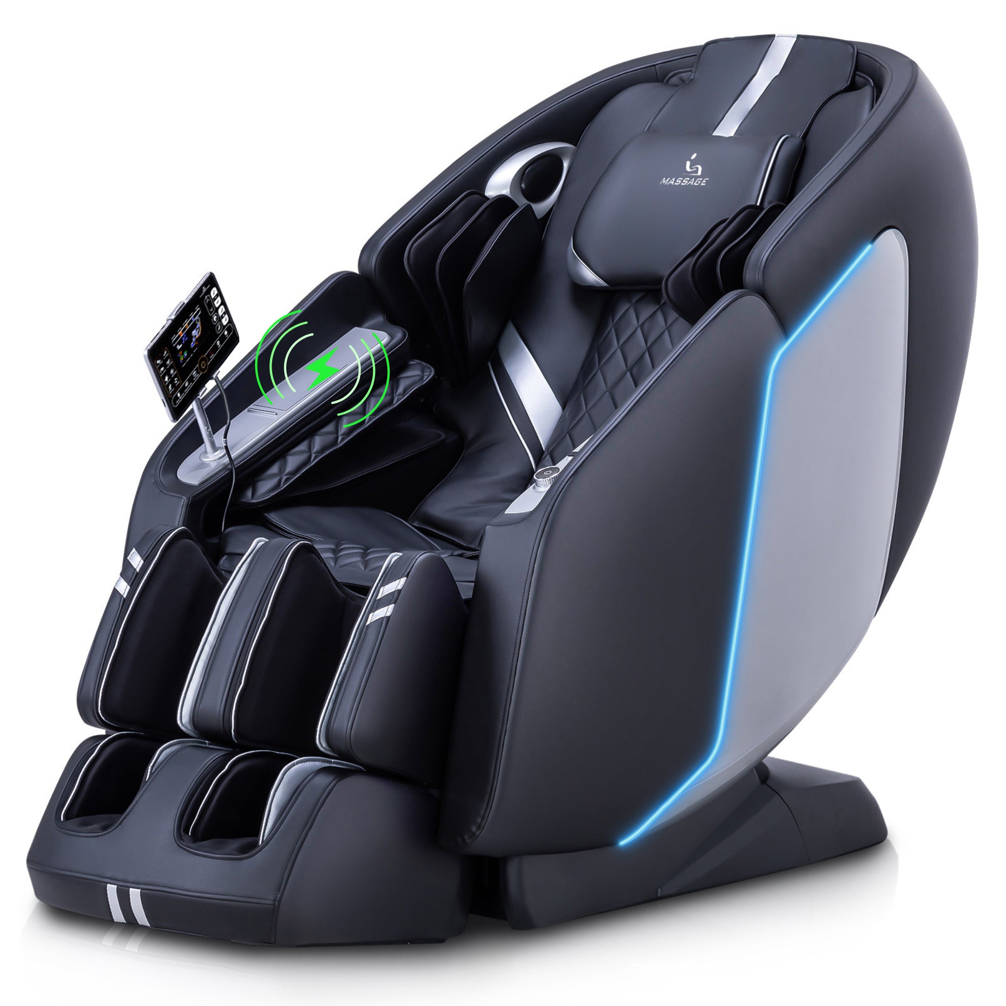 masa MassaMAX Massage Chair, Full Body SL Track Electric Recliner with